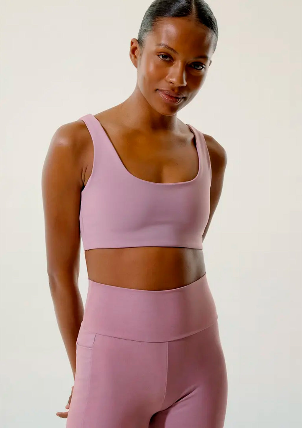 Top Esportivo Hering Com Fio Lycra Feminino - Rosa