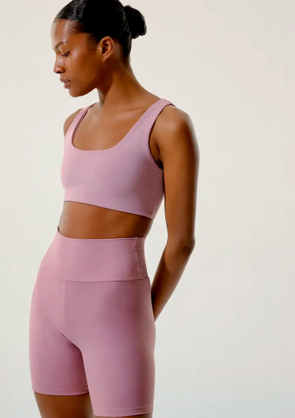 Top Esportivo Hering Com Fio Lycra Feminino - Rosa