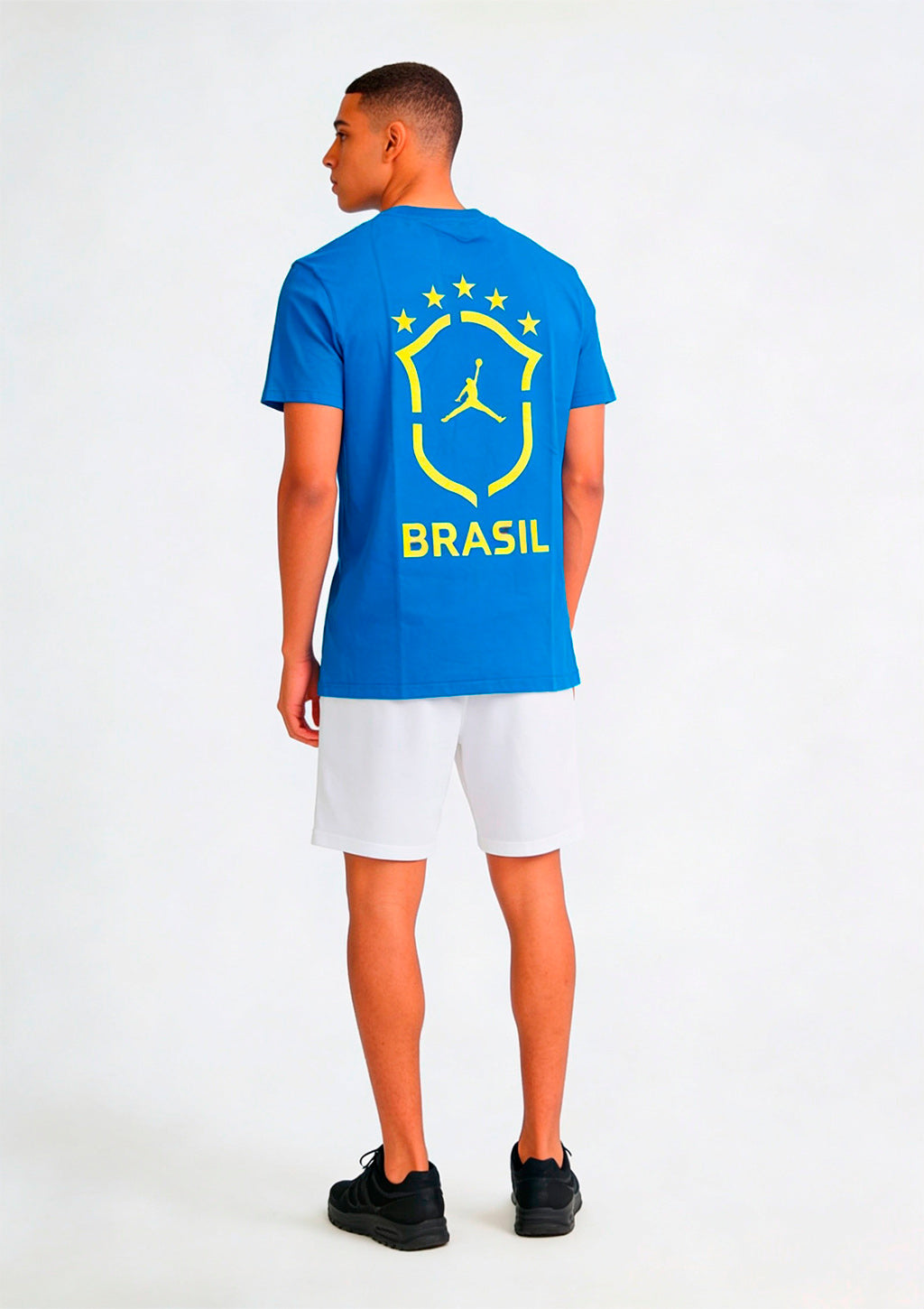 Camiseta Manga Curta Masculina Azul Brasil Nike