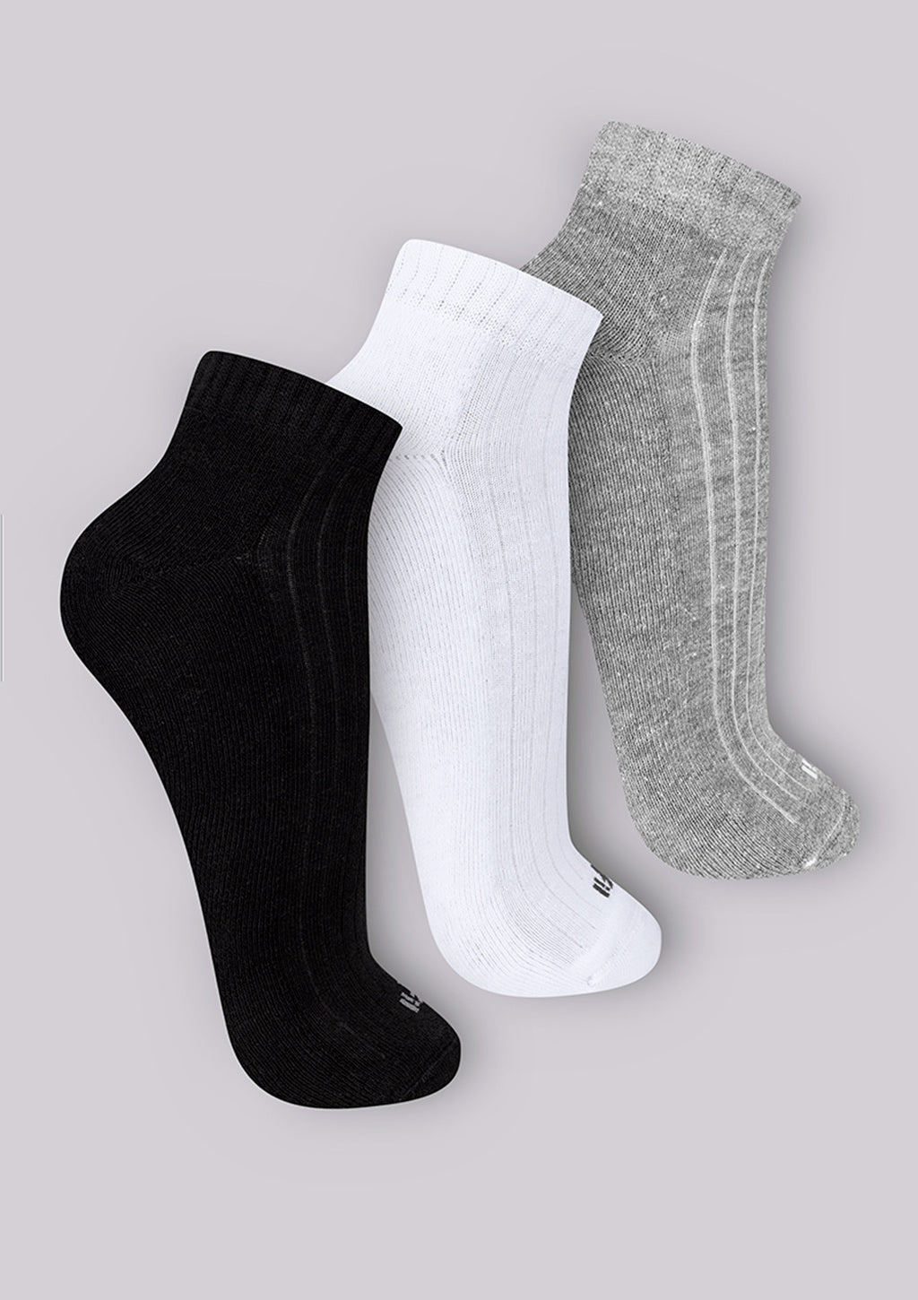 Kit 3 Pares De Meia Trifil Cano Curto Atoalhada Unissex