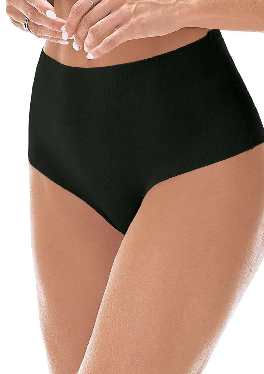 Calcinha Alta Nude Cotton Zee Rucci Feminino - Preto